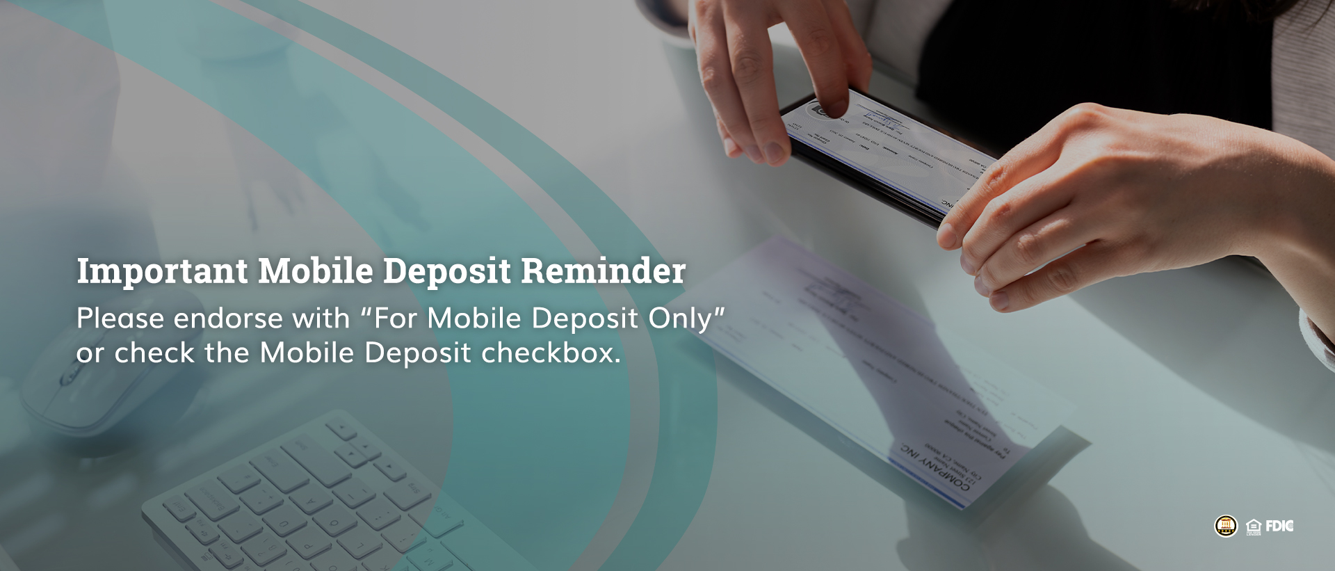Mobile deposit reminder